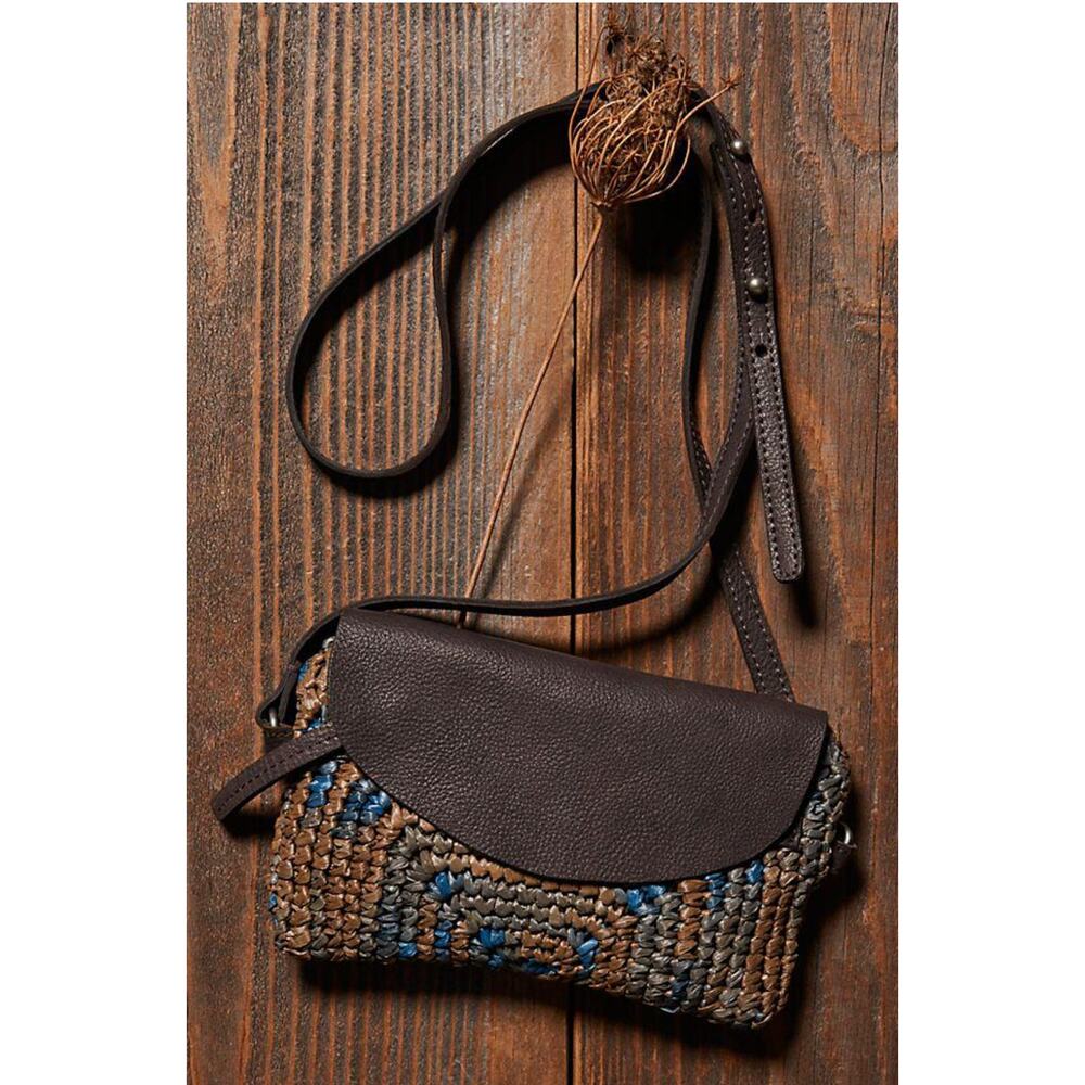 We The Free Rider Raffia Crossbody Bag NWT